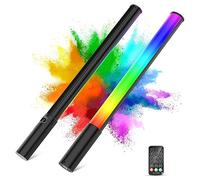 LUXCEO RGB Handheld LED Video Light Wand Stick,full Colors LED Photography Light with Remote Control, Built-in Rechargable Battery, 2500K-6500K Adjustable,for Photography TikTok YouTube