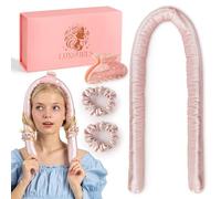 LUXCURLS Heatless Hair Curler Set - Silk Heatless Curls Headband, No Heat Curling Rod with Scrunchies & Claw Clip, Comfortable Overnight Hair Curlers