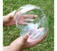 Luxdesc Extra Large 160mm Ornament Balls, Clear Plastic Fillable Ornaments, DIY Christmas Decoration Balls (6.3in-16mm)