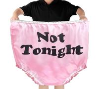 Luxdesc Funny Joke Gag Gift Big Mom Undies Big Undies Funny Pranks Granny Panties Oversized Giant Mama Undies, Pink, Plus Large