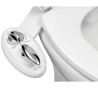 LUXE Bidet NEO 180 - Self Cleaning Dual Nozzle - Fresh Water Non-Electric Mechanical Bidet Toilet Attachment (White and White)