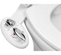 Luxe Bidet Neo 320 White 320-Self Cleaning Dual Nozzle-Hot and Cold Water Non-Electric Mechanical Bidet Toilet Attachment, 17 x 10 x 3 inches