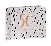 Luxe Birthday Guest Book With Photo Album by Hotchpotch - Pink 50th
