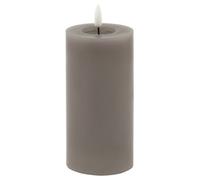 Luxe Collection Melt Effect 3X6 Grey Led Wax Candle