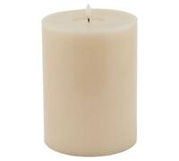 Luxe Collection Melt Effect 6X8 Taupe Led Wax Candle