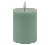 Luxe Collection Melt Effect Sage Led Wax Candle 3X4 - Safe & Elegant