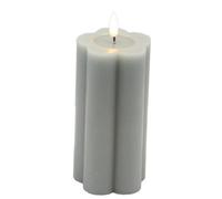 Luxe Collection Natural Glow 2.75X5 Grey Pillar Led Candle