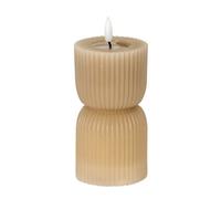 Luxe Collection Natural Glow 2.75X6 Stone Carved Led Candle