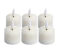 Luxe Collection Set Of 6 Natural Glow Led Tealight Candles