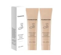 Luxe Colour Changing Foundation for Mature Skin, SPF 50 Intelligent Color Correcting Foundation, Medium Coverage, Lightweight Texture, Long-Lasting (D-Natural 2pcs)