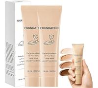Luxe Colour Changing Foundation, Luxe Foundation for Mature Skin, SPF 50, Intelligent Color Correcting Foundation, Medium Coverage, Buildable Formula, Lightweight, Long-Lasting Natural Makeup (2PCS)