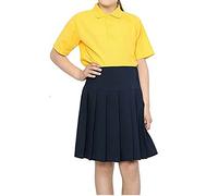 LUXE DIVA Boys Girls Plain Polo Shirts Kids Summer Short Sleeve School T-Shirts Top School Shirts Uniform PE Top Gym (UK, Age, 9 Years, 10 Years, Regular, Pack of 1 - Gold)