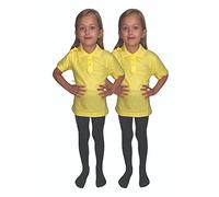 LUXE DIVA Boys Girls Plain Polo Shirts Kids Summer Short Sleeve School T-Shirts Top School Shirts Uniform PE Top Gym