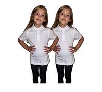 LUXE DIVA Boys Girls Plain Polo Shirts Kids Summer Short Sleeve School T-Shirts Top School Shirts Uniform PE Top Gym