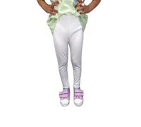 LUXE DIVA Girls Plain Legging Full Length Kids Children Teen Basic Stretchy Full Length Ages 2 3 4 5 6 7 8 9 10 11 12 13 Dance Stretch Teen 20+ Colours White