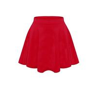 LUXE DIVA Girls Skater Skirt Flared High Waisted Flippy Stretch Mini Tutu Fancy School Skirts 5-14 Years