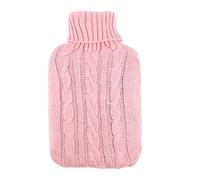 LUXE DIVA Hot Water Bottle with Knitted Cover, 2L Hot Water Bag for Hot and Cold Compress, Hand Feet Warmer, Neck and Shoulder Pain Relief