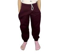 LUXE DIVA Kids Fleece Jogging Bottoms Boys Girls Sports PE Joggers Children Unisex Casual Fleece Pull On Trousers School Play Tracksuit Classic Bottom Soft Jog Pants Wine