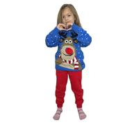 LUXE DIVA Kids Girls Boys Unisex Star Rudolph Novelty Christmas Jumper Sweater Unisex Christmas Xmas Knitted Novelty, Retro, Elf, Football Jumper Sweater Christmas Xmas from Age 3 to 14 Years Old