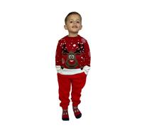 LUXE DIVA Kids Girls Boys Unisex Star Rudolph Novelty Christmas Jumper Sweater Unisex Christmas Xmas Knitted Novelty, Retro, Elf, Football Jumper Sweater Christmas Xmas from Age 3 to 14 Years Old