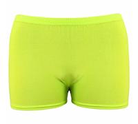 LUXE DIVA Kids Microfiber HOT Pants Girls Knickers Dance Shorts NEON Party Dress Girls School Stretch PE Dance Swim Micro Hot Pants 5-12 Years of Age