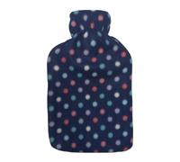 LUXE DIVA Large 2L Hot Water Bottle with Soft Fleece Cover