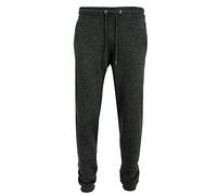 LUXE DIVA Mens Elasticated Hem Jog Pants/Men Plain Jogging Bottoms Joggers Fleece Pants Gym Sports Trousers Plus Sizes Small to XXXXXL 5XL Charcoal