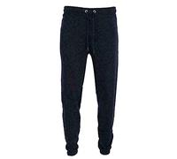 LUXE DIVA Mens Elasticated Hem Jog Pants/Men Plain Jogging Bottoms Joggers Fleece Pants Gym Sports Trousers Plus Sizes Small to XXXXXL 5XL Navy