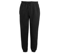 LUXE DIVA Men's Trouser Elasticated Joggers Cuffed Sweatpants Zip Pockets Gym Sports Casual Trousers Active Fleece Jogger Sweatpants Zip Pockets S-XXL (UK, Alpha, 5XL, Plus, Regular, Black)