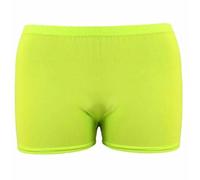 LUXE DIVA New Ladies Stretch Shorts Womens Hot Pants Sizes 8-14 Yellow