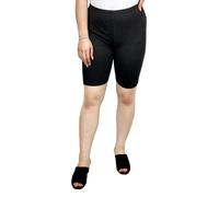 LUXE DIVA New Ladies Womens Girls Cycling Shorts Dancing Shorts Leggings Active Casual Gym Yoga Shorts Cotton Lycra Plain & Printed Short Size UK 8 to 22 Charcoal