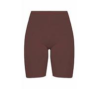 LUXE DIVA New Ladies Womens Girls Cycling Shorts Dancing Shorts Leggings Active Casual Gym Yoga Shorts Cotton Lycra Plain & Printed Short Size UK 8 to 22 Brown