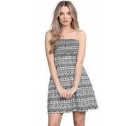 LUXE DIVA New Womens Ladies Sheering Top Strapless Bandeau Dress Top Jersey Ladies Plus Size Boobtube Dress UK 8-22