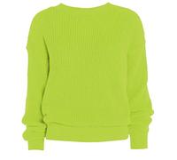 LUXE DIVA Oversized New Ladies Womens Chunky Baggy Jumper Knitted Sweater Thick Top S-3XL 8-26 Lime Green