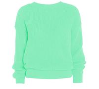 LUXE DIVA Oversized New Ladies Womens Chunky Baggy Jumper Knitted Sweater Thick Top S-3XL 8-26 Mint