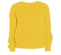 LUXE DIVA Oversized New Ladies Womens Chunky Baggy Jumper Knitted Sweater Thick Top S-3XL 8-26 Mustard