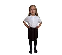 LUXE DIVA UK School Uniform Girls Summer Formal Dress Bottom Full Elastic Box Pleat Skirt Only Uniform Brown