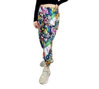 LUXE DIVA Womens Pants Trousers Alibaba Harem Ankle Cuff, Bang, 12-14