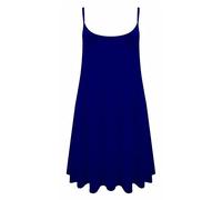 LUXE DIVA Women's Strappy Mini Dress - Sleeveless Flared Swing Vest Top | Printed/Plain Girls Cami Dress | Plus Size 8-26 | Summer Beach & Party Wear Navy