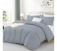 Luxe Dreams King Duvet Cover Set - Soft Brushed Microfiber Bedding for King Size Bed -Hypoallergenic Quilt Cover 220x225 cm with Matching 2 Pillowcase 50×70 cm - Light Grey