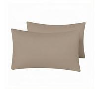 Luxe Dreams Pillow Cases 2 Pack - Super Soft Brushed Microfiber Sand Pillowcases with 15cm Envelope Flap Closure Wrinkle & Fade Resistant - (50 x 70cm)