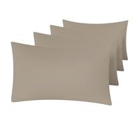 Luxe Dreams Pillow Cases 4 Pack - Super Soft Brushed Microfiber Sand Pillowcases with 15cm Envelope Flap Closure Wrinkle & Fade Resistant - (50 x 70cm)