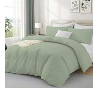 Luxe Dreams Single Duvet Cover Set - Soft Brushed Microfiber Bedding for single Bed -Hypoallergenic Quilt Cover 135×200 cm with Matching 1 Pillowcase 50×70 cm - Sage Green