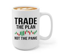 Luxe Gifting Trader Coffee Mug 15oz White -Trade the plan - Businessman Financial Advisor Day Trading Stock Market Dividends Investor Finance Profit, BHUGSLEADER8526