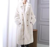 Luxe Heritage Frost Reverie Faux Fur Coat PEACH ACCESSORIES Cream One Size