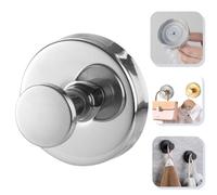 Luxe Hold No-Drill Hooks,Stainless Steel Waterproof Suction Cup Hooks,Removable and Reusable Shower Hooks Towel Hanging Hook,Wall Hooks,Coat Hooks for Door,Self Adhesive Hooks,Wall Hanger(Light)