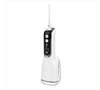Luxe Intelligent Water F IPX7 Waterproof Double Flosser for Home Travel Professional Cordless - 300ML Tank, 4 Modes & 4 Nozzles (White)