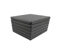 Luxe & Komfort Rattan Chair Cushion Replacement - Waterproof Outdoor Seat Pads 47 x 43 x 5 cm - Thick Padded Garden Furniture Cushions - Pack of 2, 4, 6 or 8 - Multiple Colours (6, Grey)