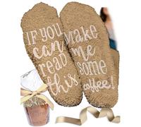 LUXE LIFESTYLE Gifts for Her - Funny “If You Can Read This Bring Me Some Tea, Wine & More!” Cupcake Socks - Birthday Gifts for Women