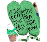 LUXE LIFESTYLE Gifts for Her - Funny “If You Can Read This Bring Me Some Tea, Wine & More!” Cupcake Socks - Birthday Gifts for Women
